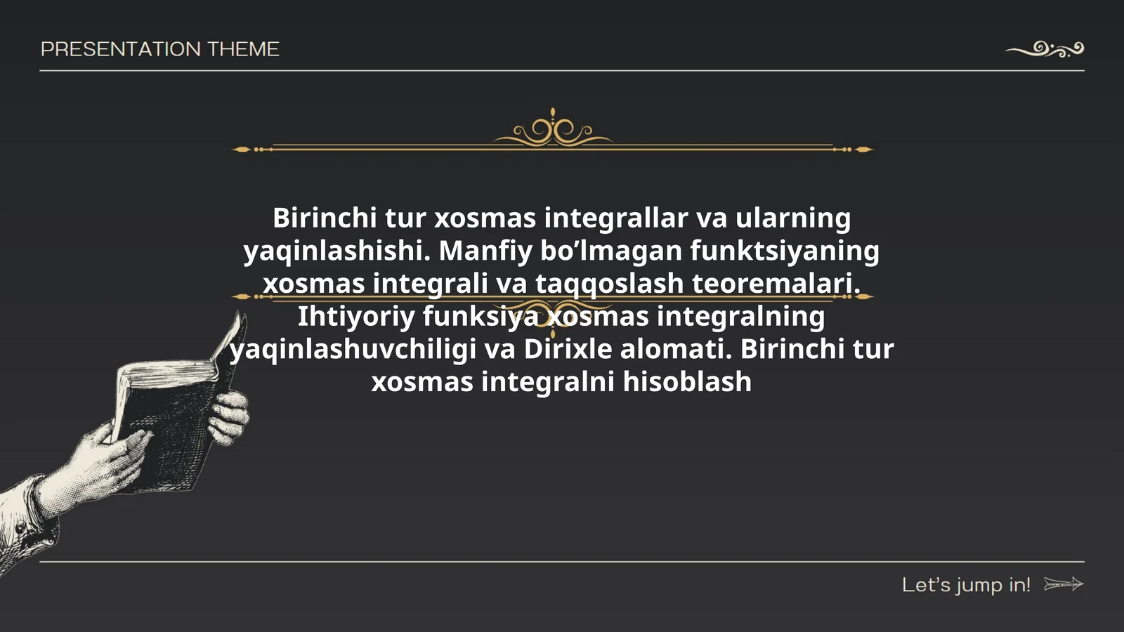 Birinchi tur xosmas integrali