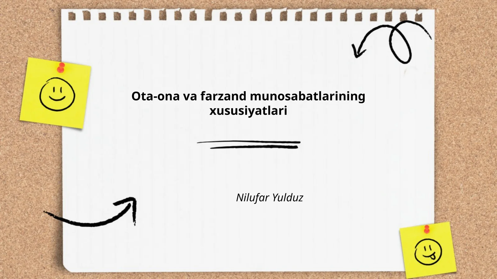 Ota-ona va farzand munosabatlarining xususiyatlari