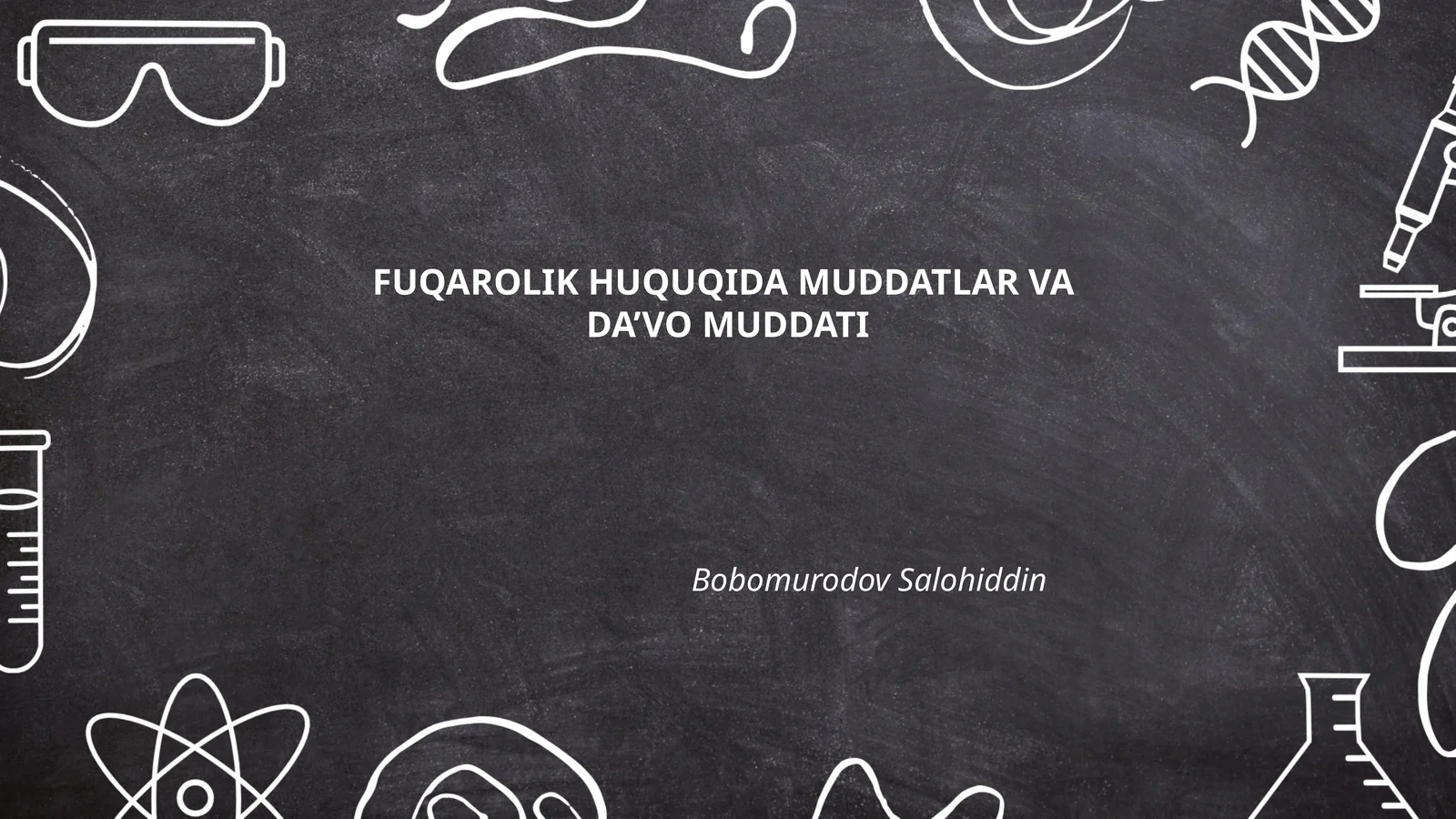 Fuqarolik huquqida muddatlar va da'vo muddati