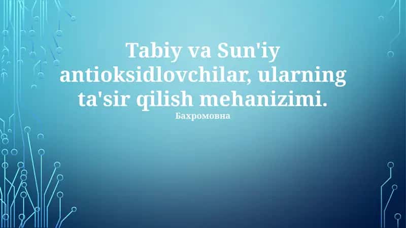 Ta'sir Mexanizmi