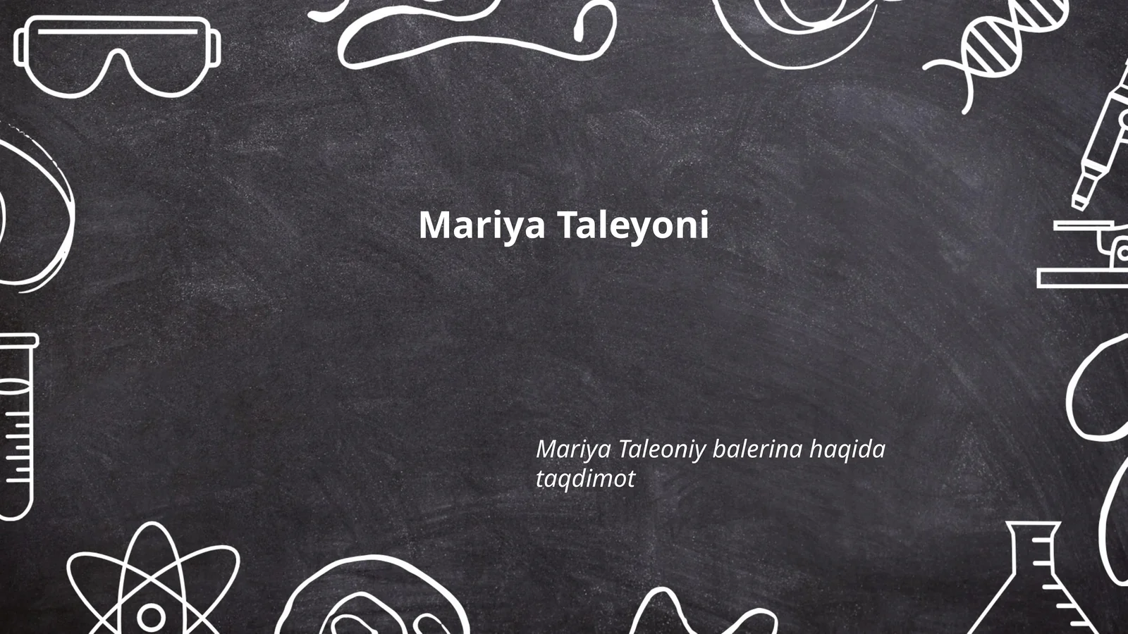Mariya Taleoniy balerina haqida taqdimot