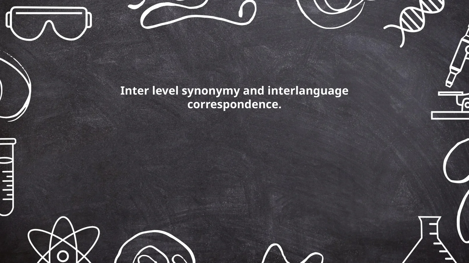 Inter level synonymy and interlanguage correspondence