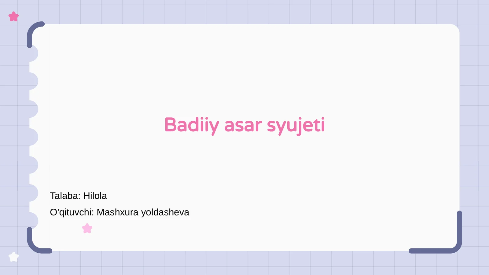 Badiiy asar syujeti