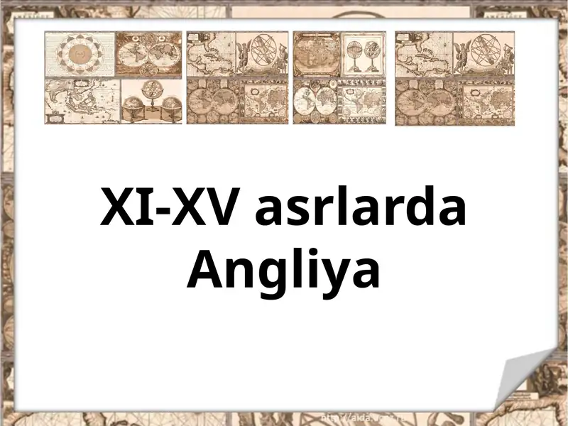 XI-XV asrlarda Angliya