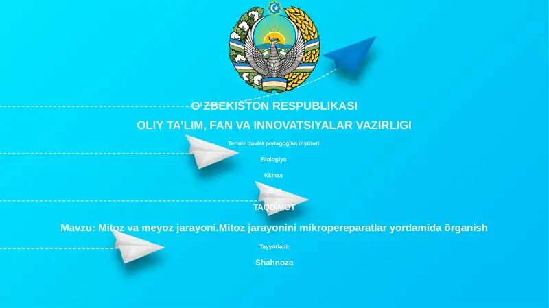 Mitoz va meyoz jarayoni
