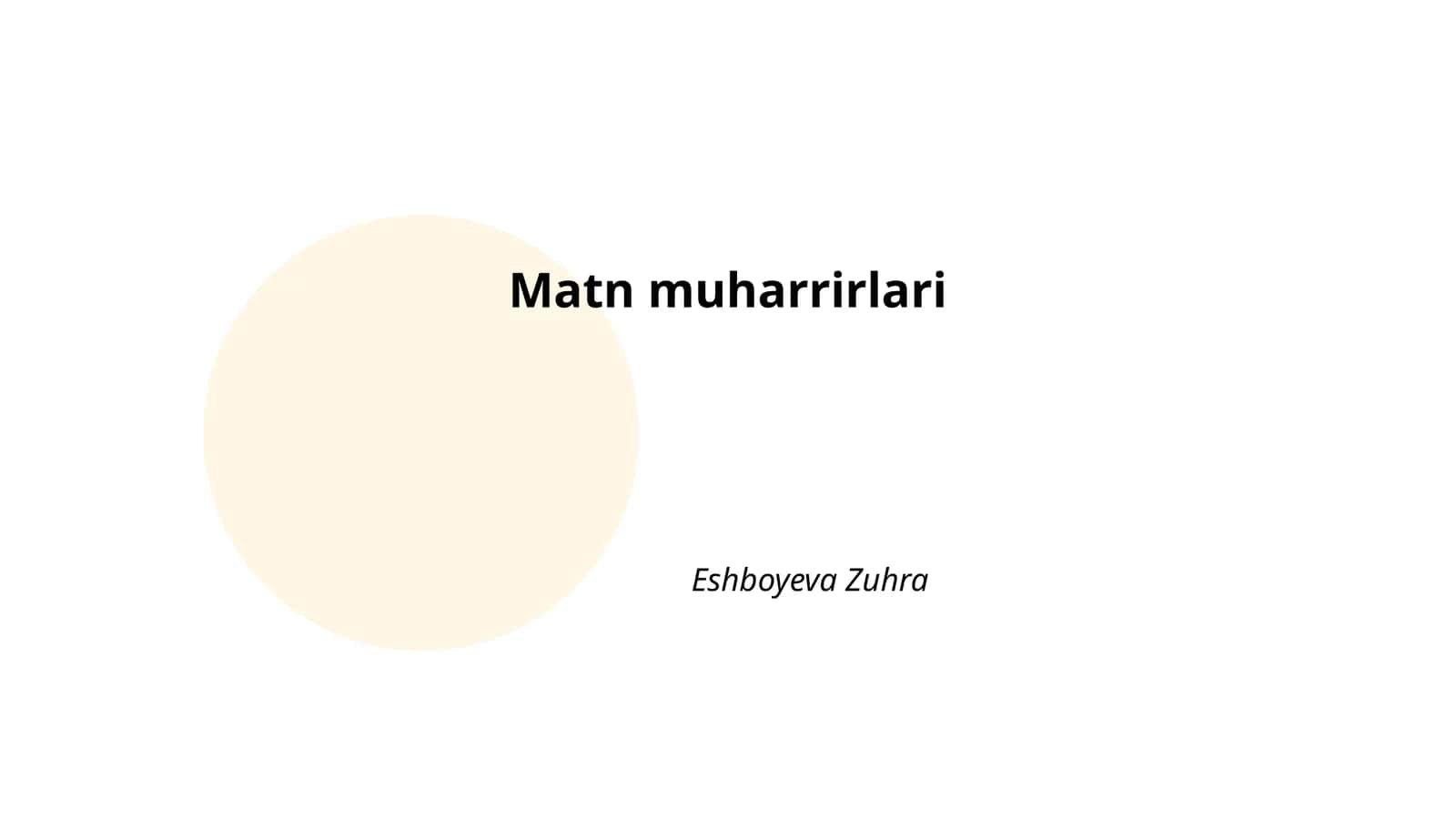 Matn muharrirlari