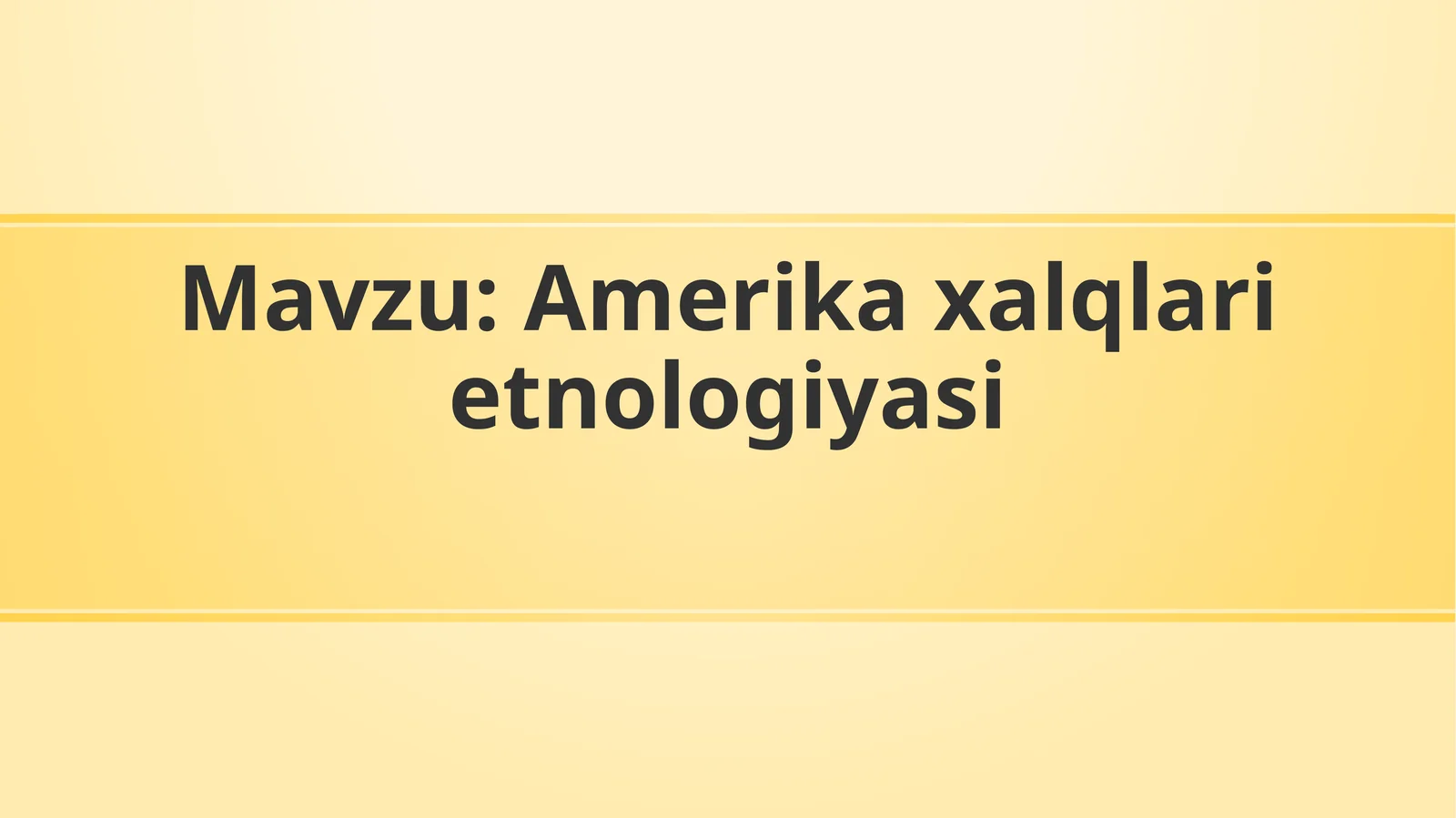 Amerika xalqlari etnologiyasi