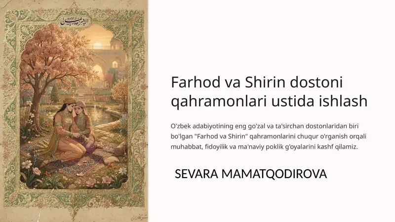 Farhod va Shirin dostoni