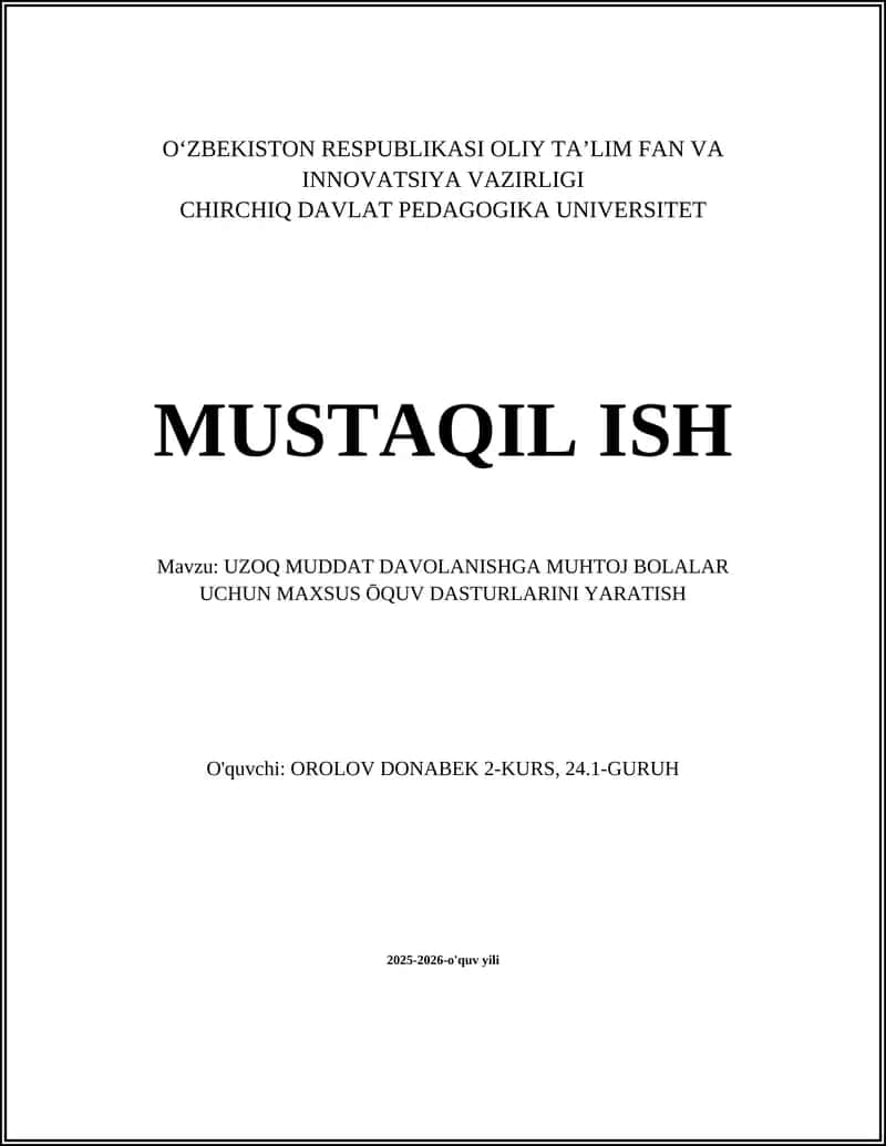 Maksus oʻquv dasturlari yaratish