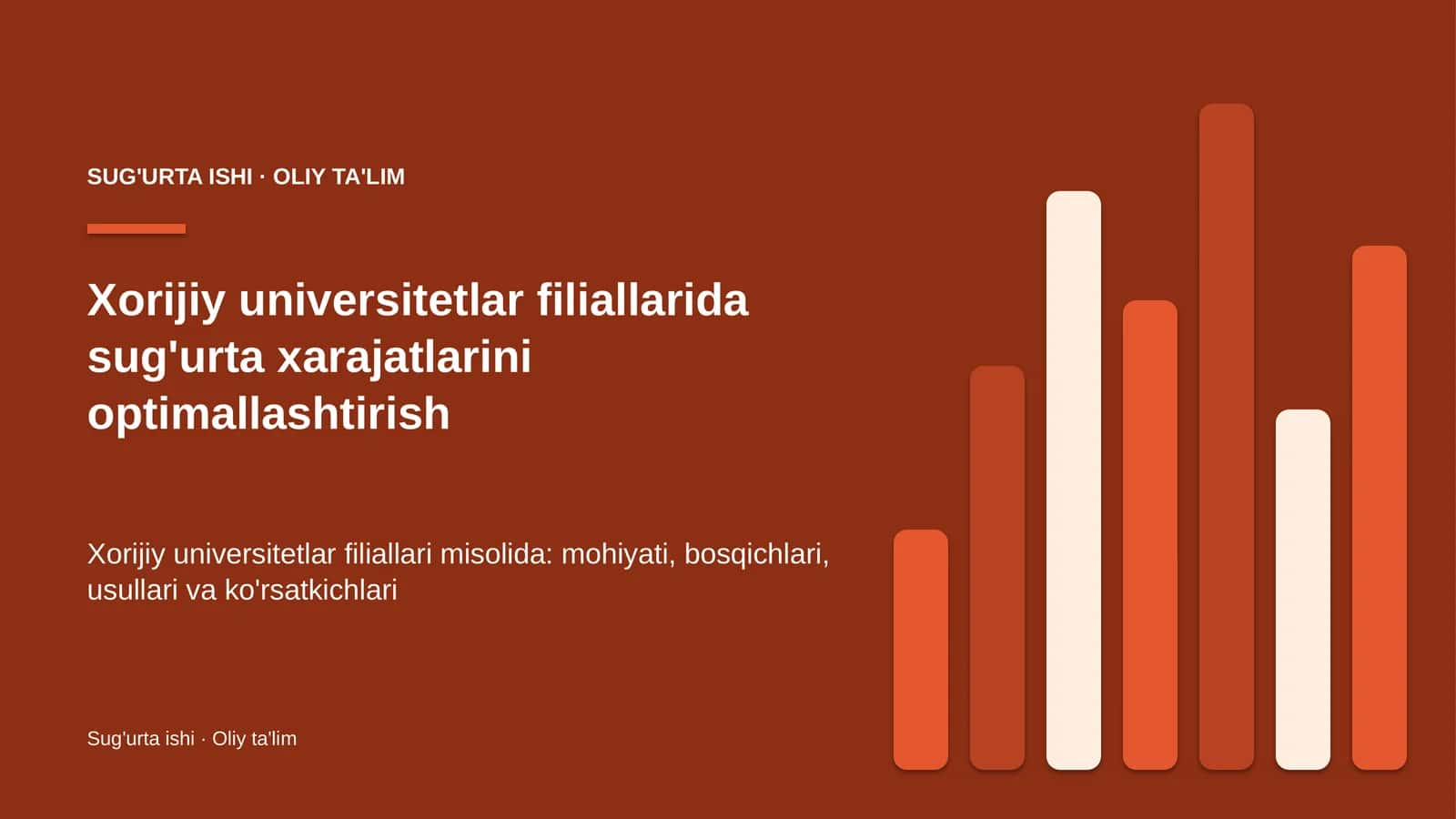xorijiy universitetlar filiallarida sug'urta xarajatlarini optimallashtirish 8890