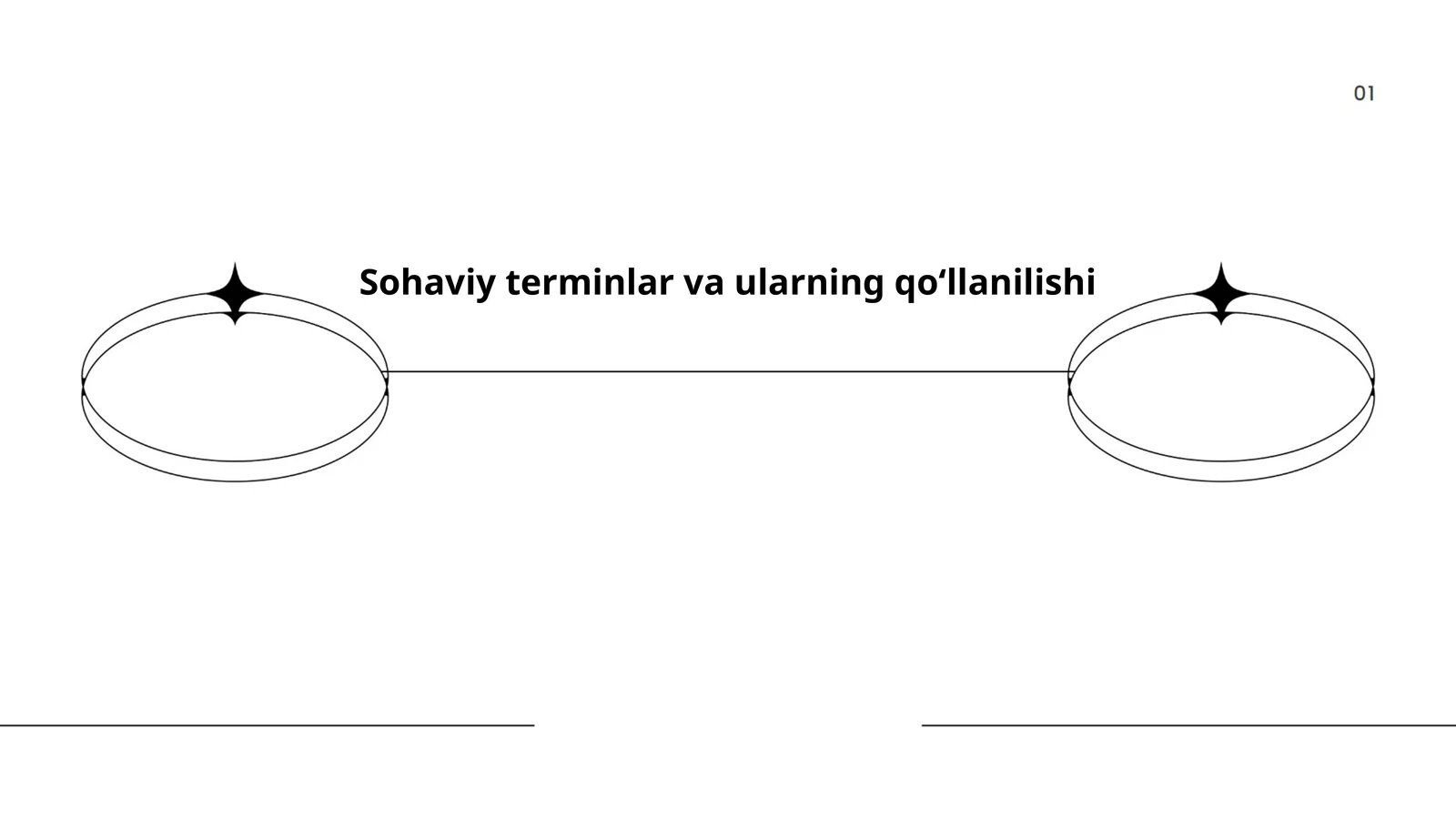 Sohaviy terminlar va ularning qoʻllanilishi