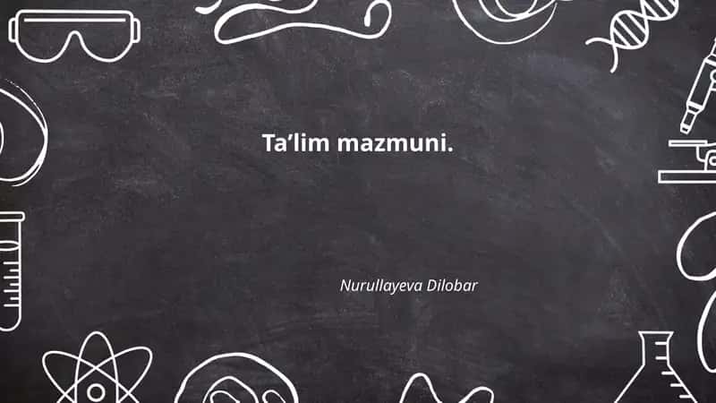 Ta'lim mazmuni