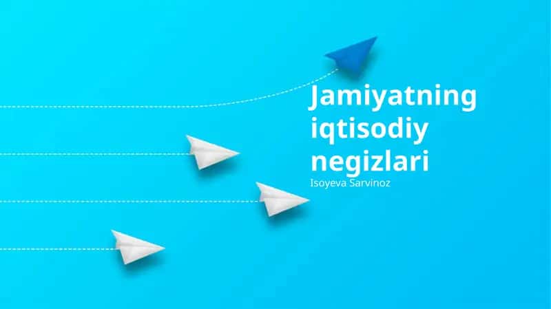 Jamiyatning iqtisodiy negizlari