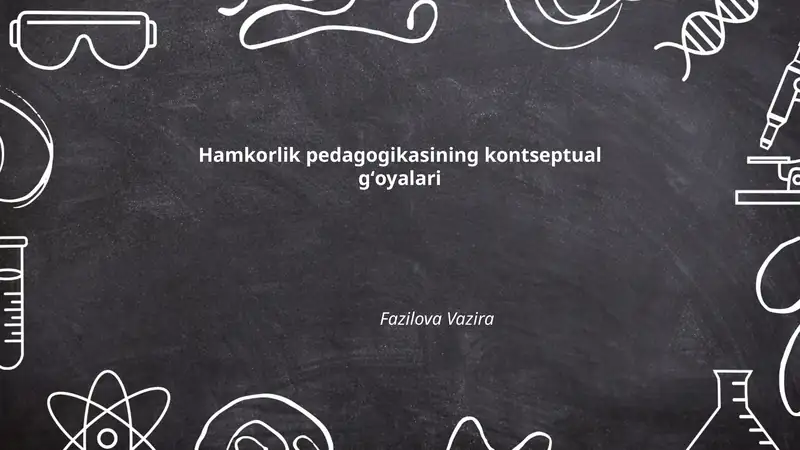 Hamkorlik pedagogikasining kontseptual gʻoyalari
