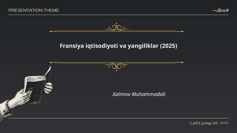 Fransiya iqtisodiyoti va yangiliklar (2025)