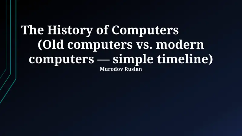 From Abacus to Algorithms: A Journey Through Computing History