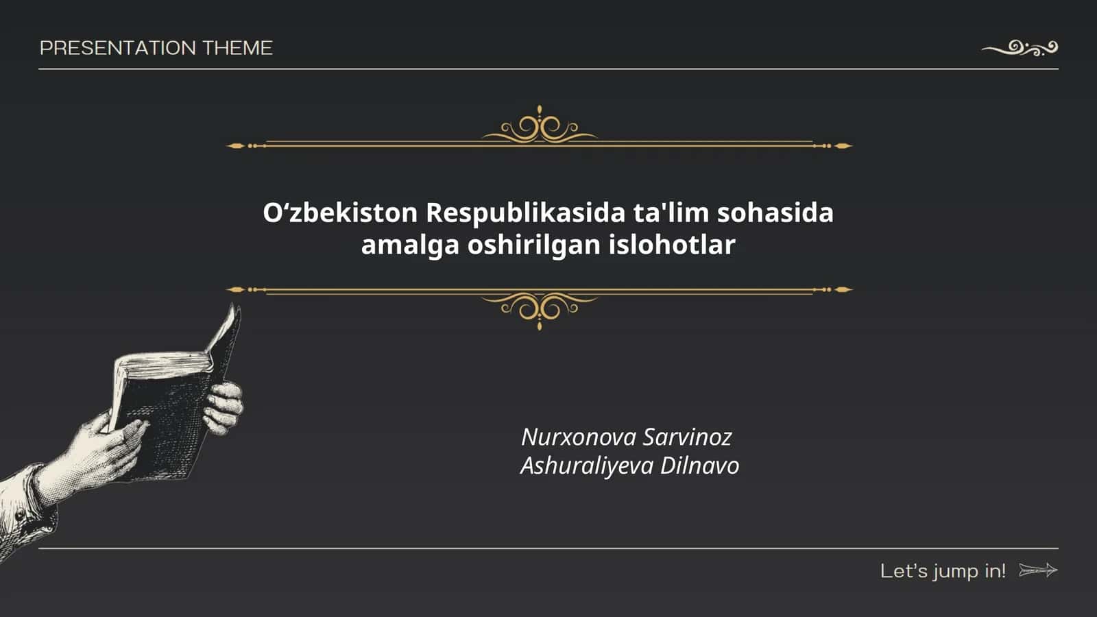 O‘zbekiston Respublikasida ta'lim sohasida amalga oshirilgan islohotlar