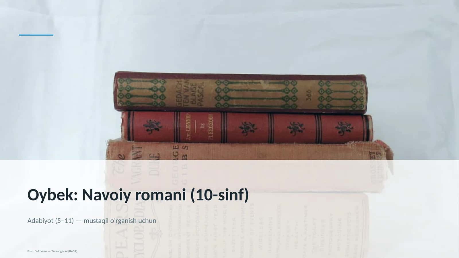 Oybek: Navoiy romani (10-sinf)