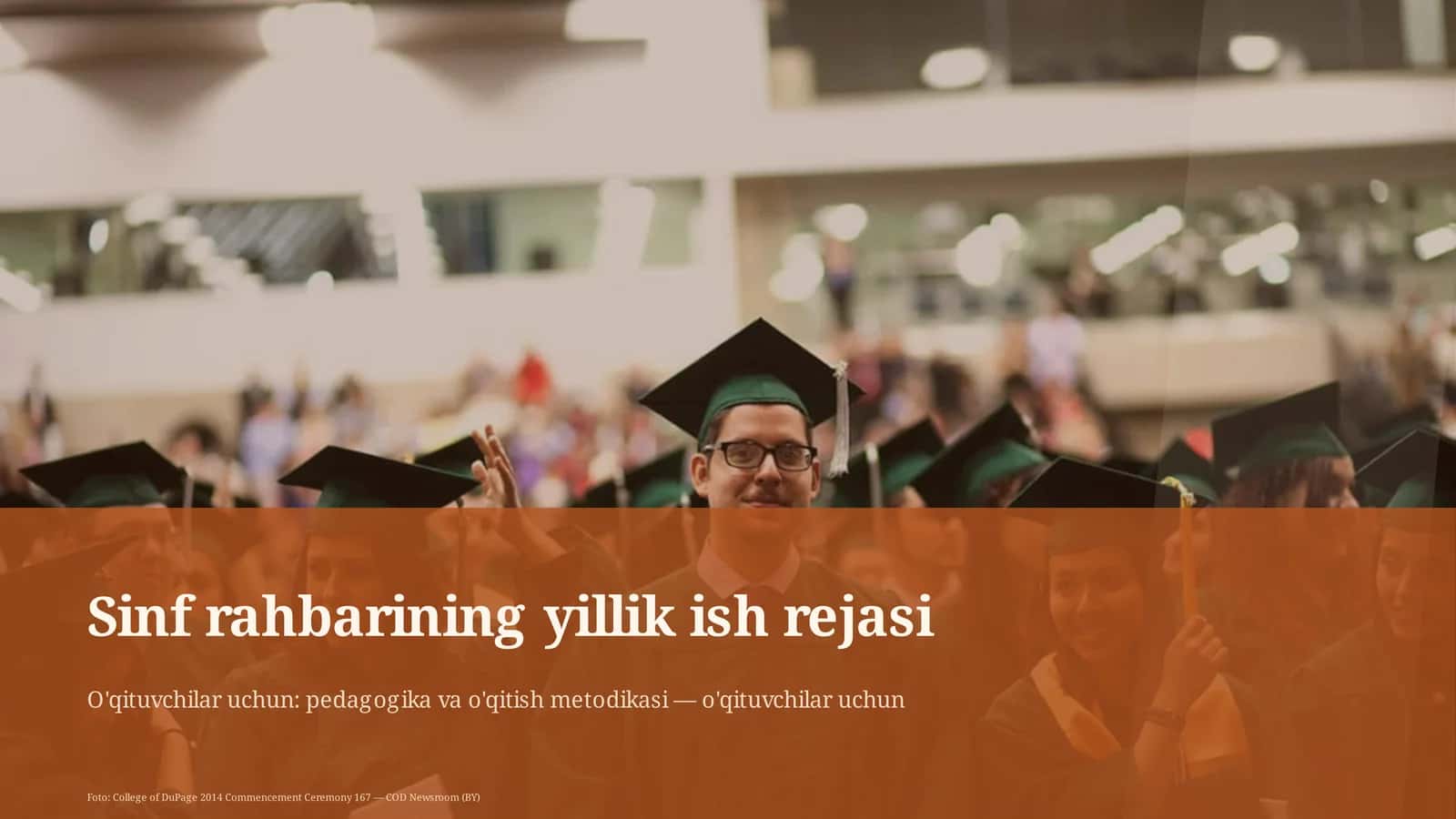 Sinf rahbarining yillik ish rejasi
