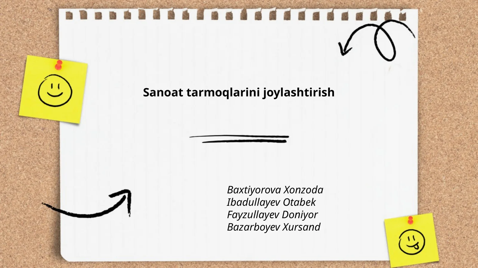 Sanoat tarmoqlarini joylashtirishning nazariy asoslari