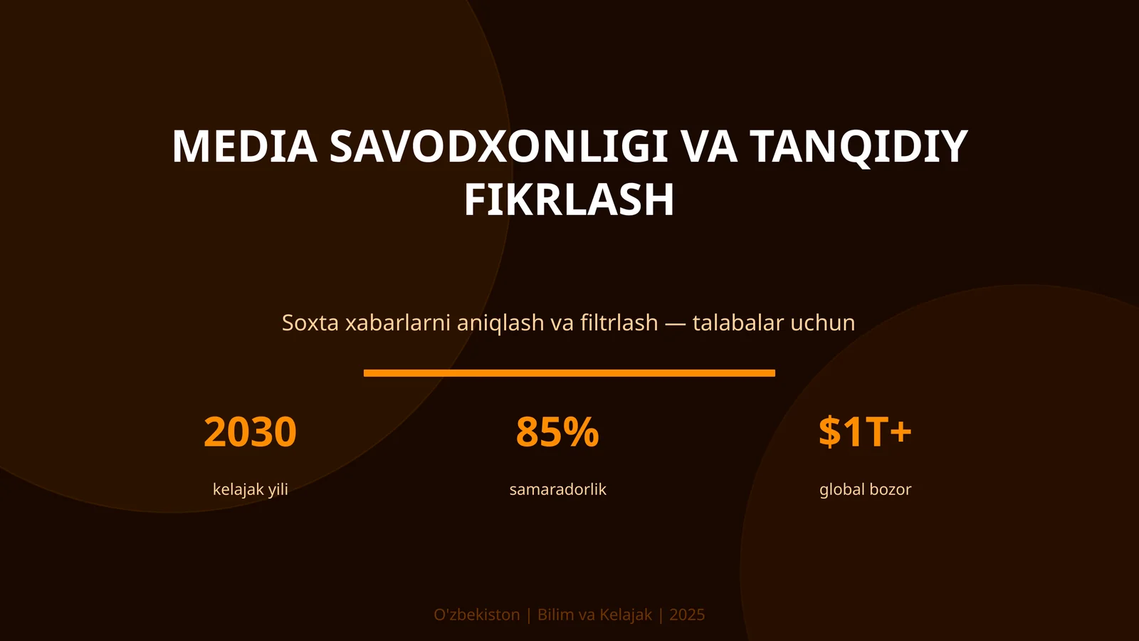 MEDIA SAVODXONLIGI VA TANQIDIY FIKRLASH