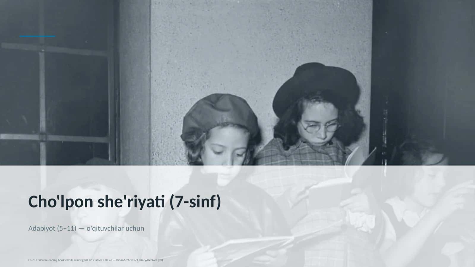 Cho'lpon she'riyati (7-sinf)
