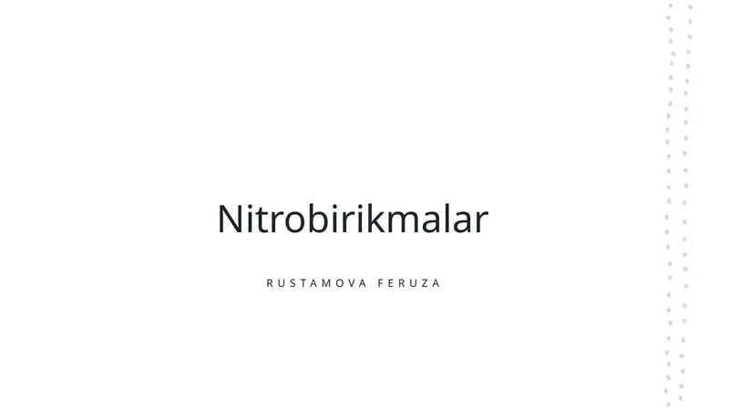 Nitrobirikmalar