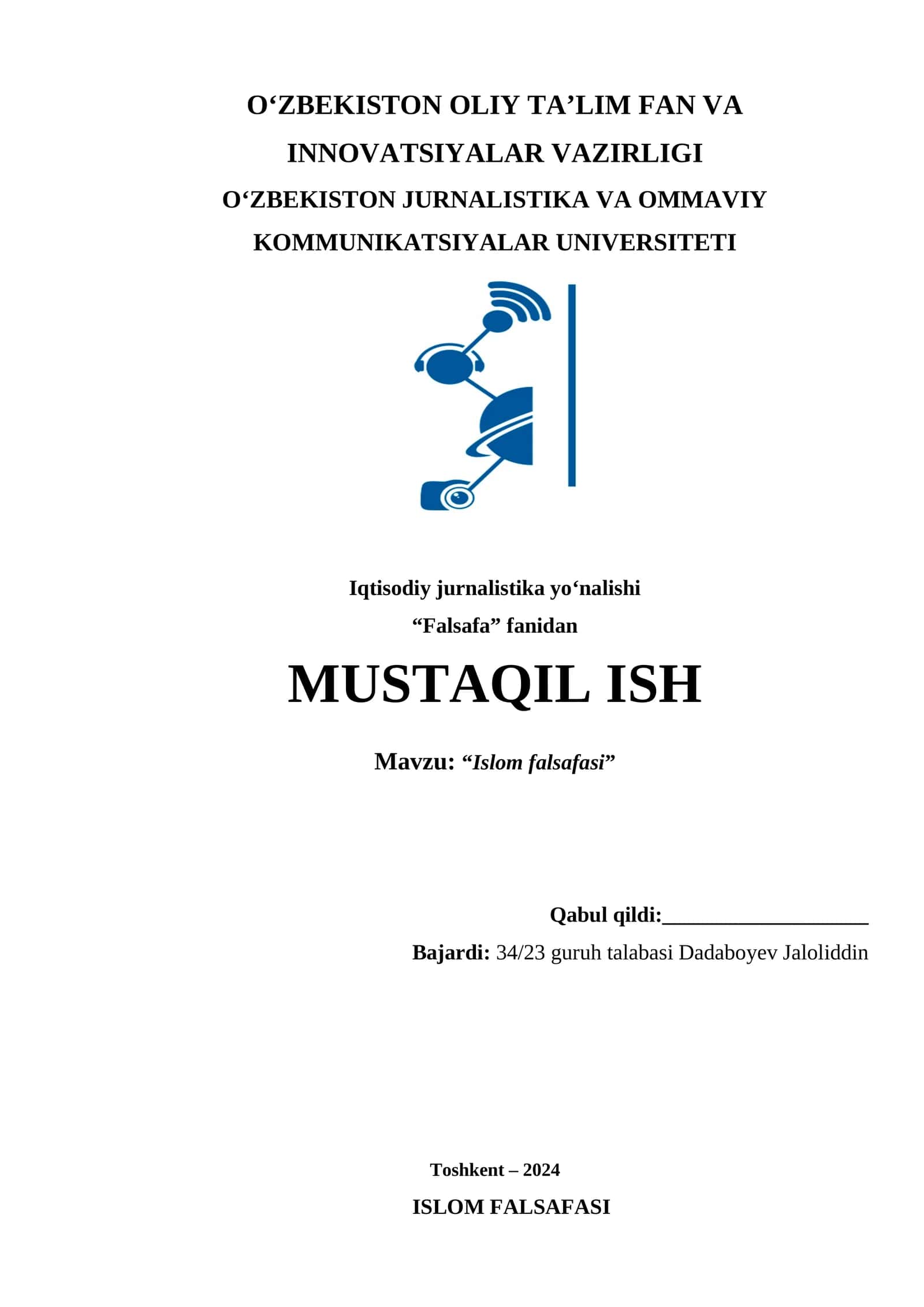 Islom Falsafasi