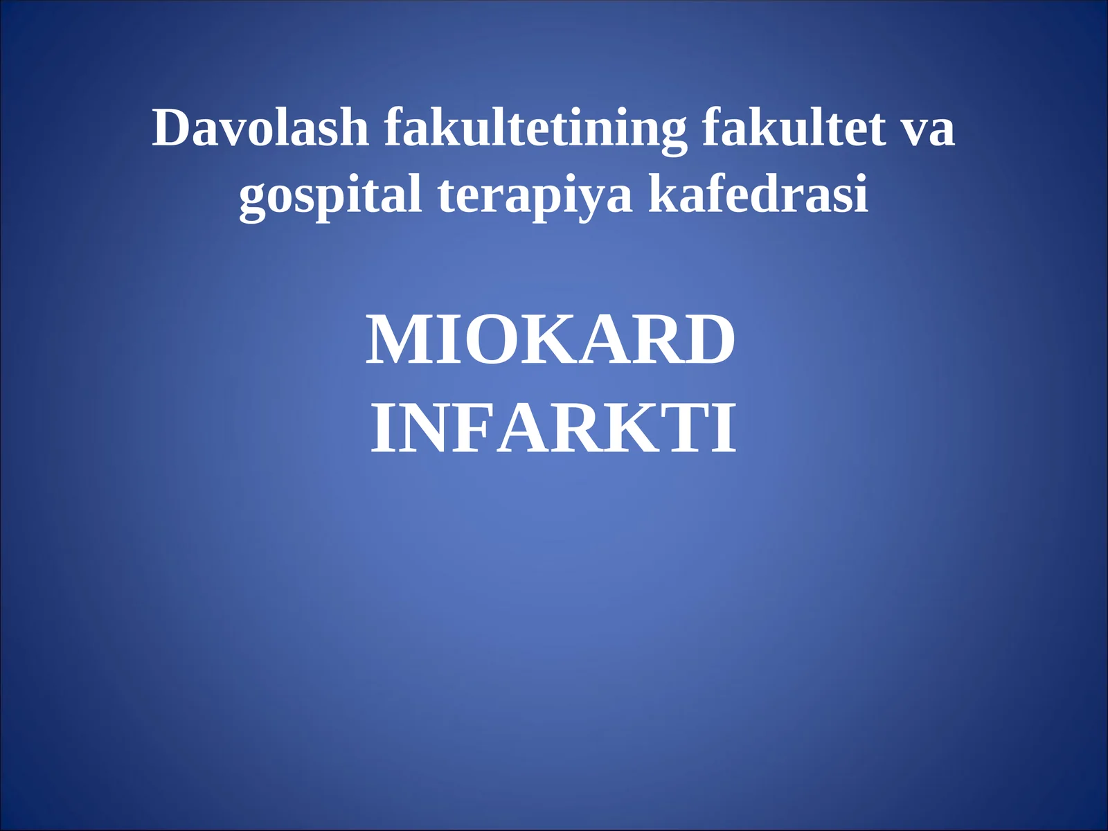 yurak ishemik kasalligi miokard infarkti