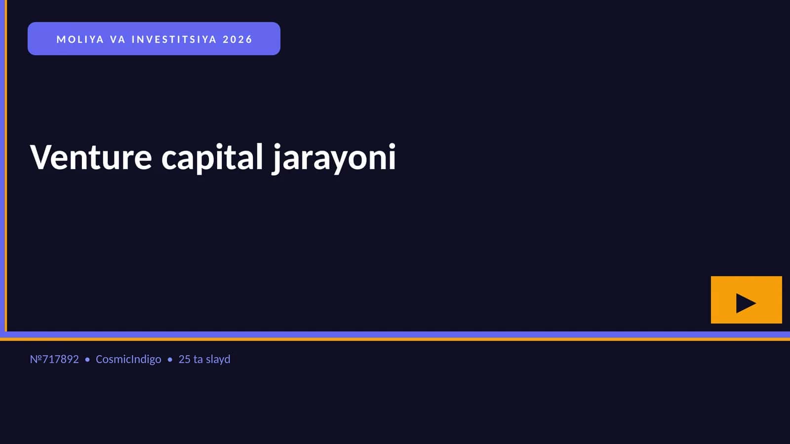 MOLIYA VA INVESTITSIYA 2026