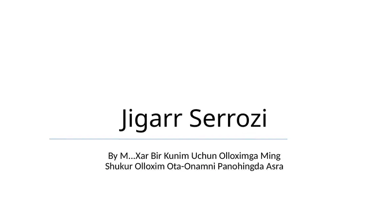 Jigarr Serrozi