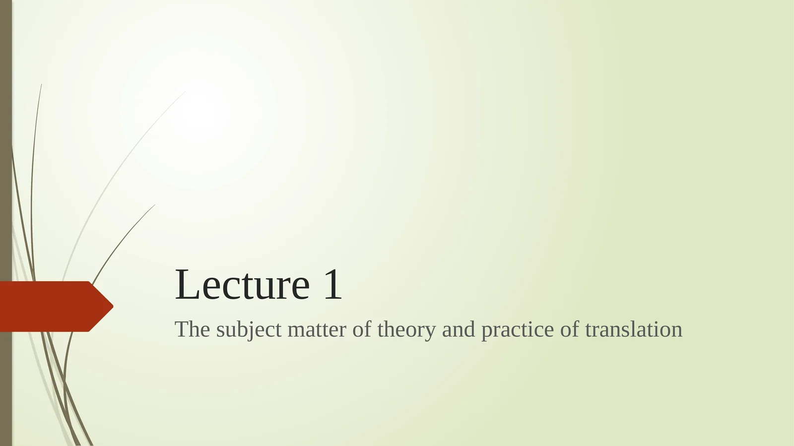 Theory and practice of translation