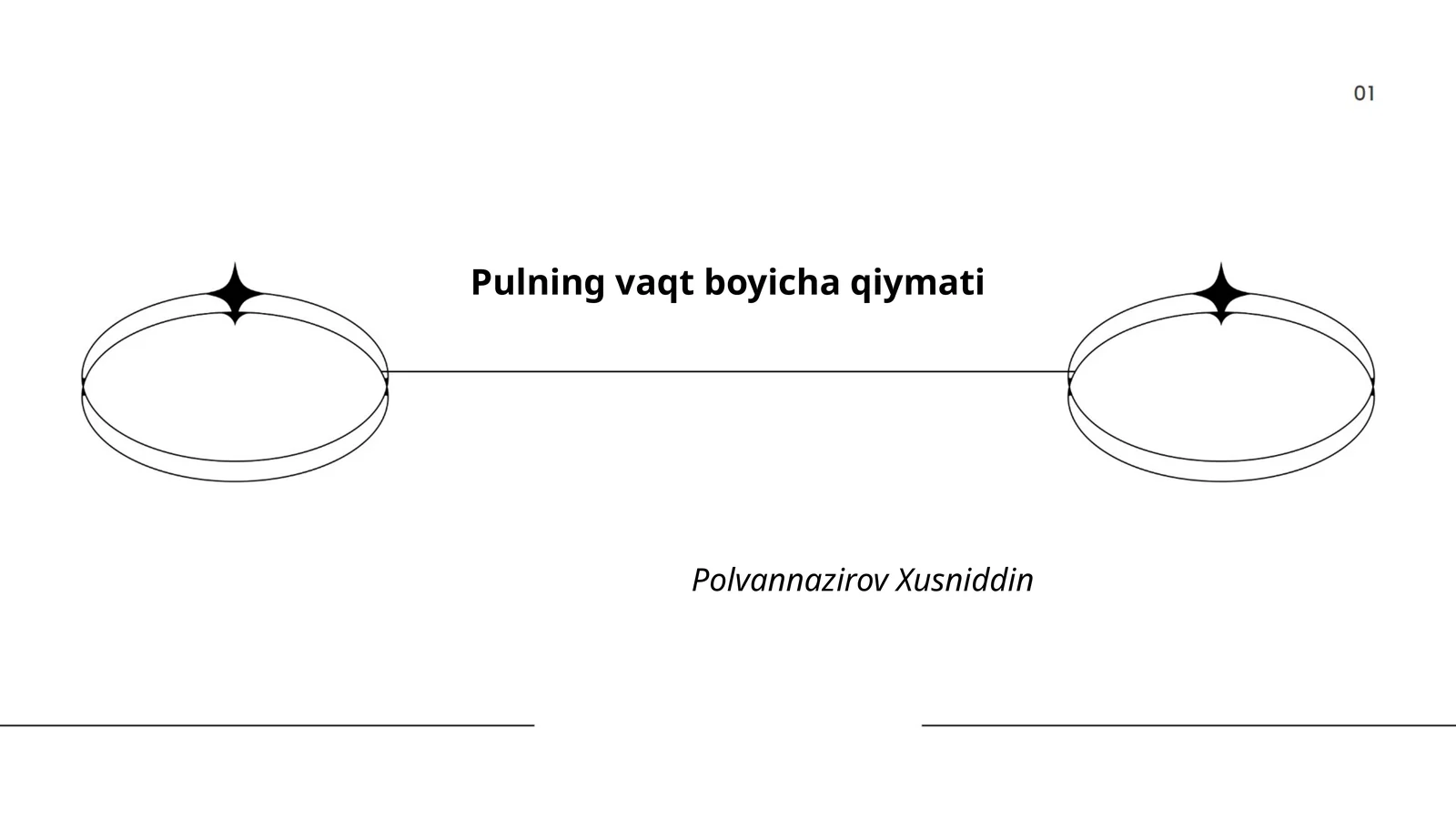 Pulning vaqt boyicha qiymati