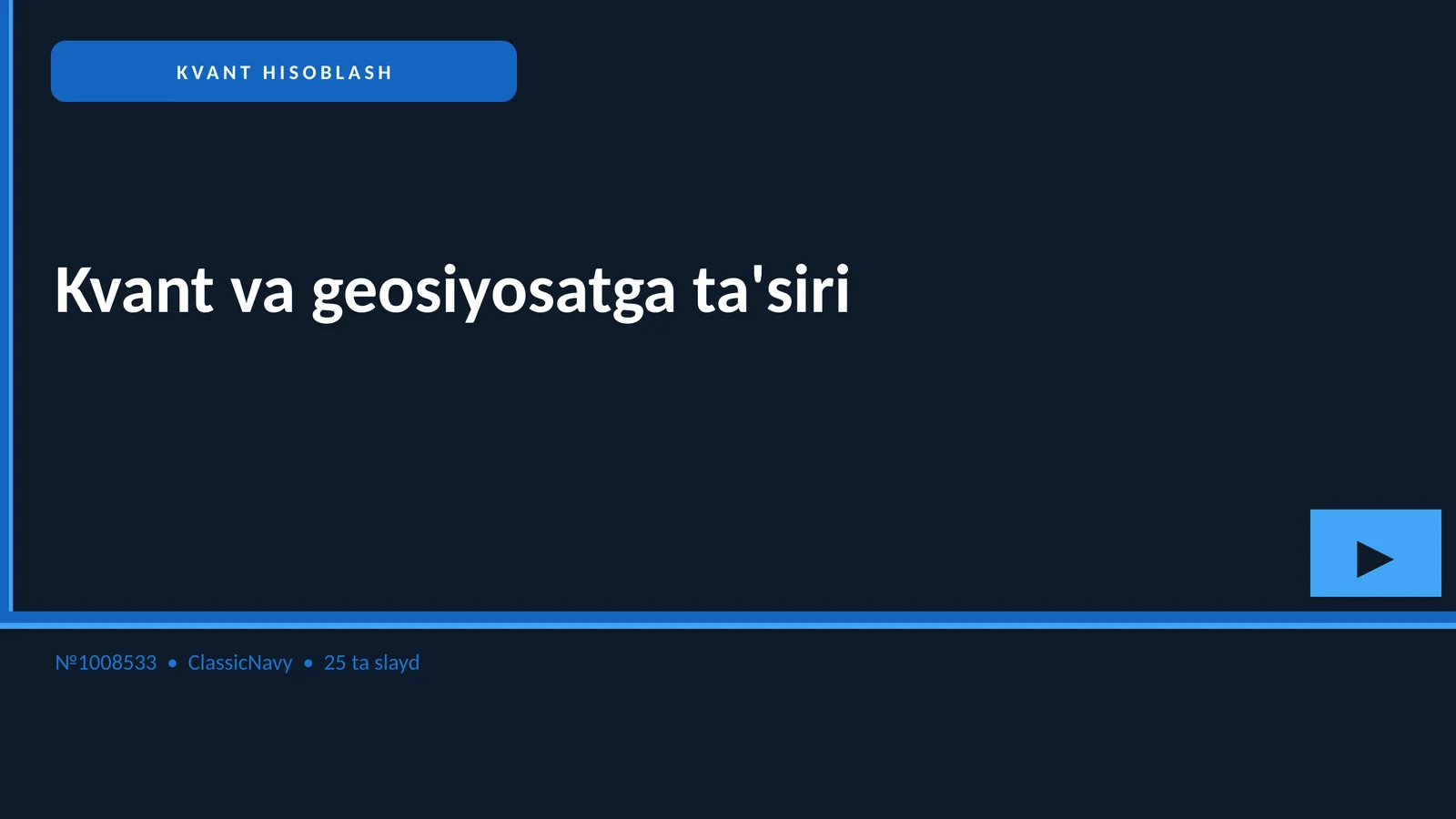 Kvant va geosiyosatga ta'siri