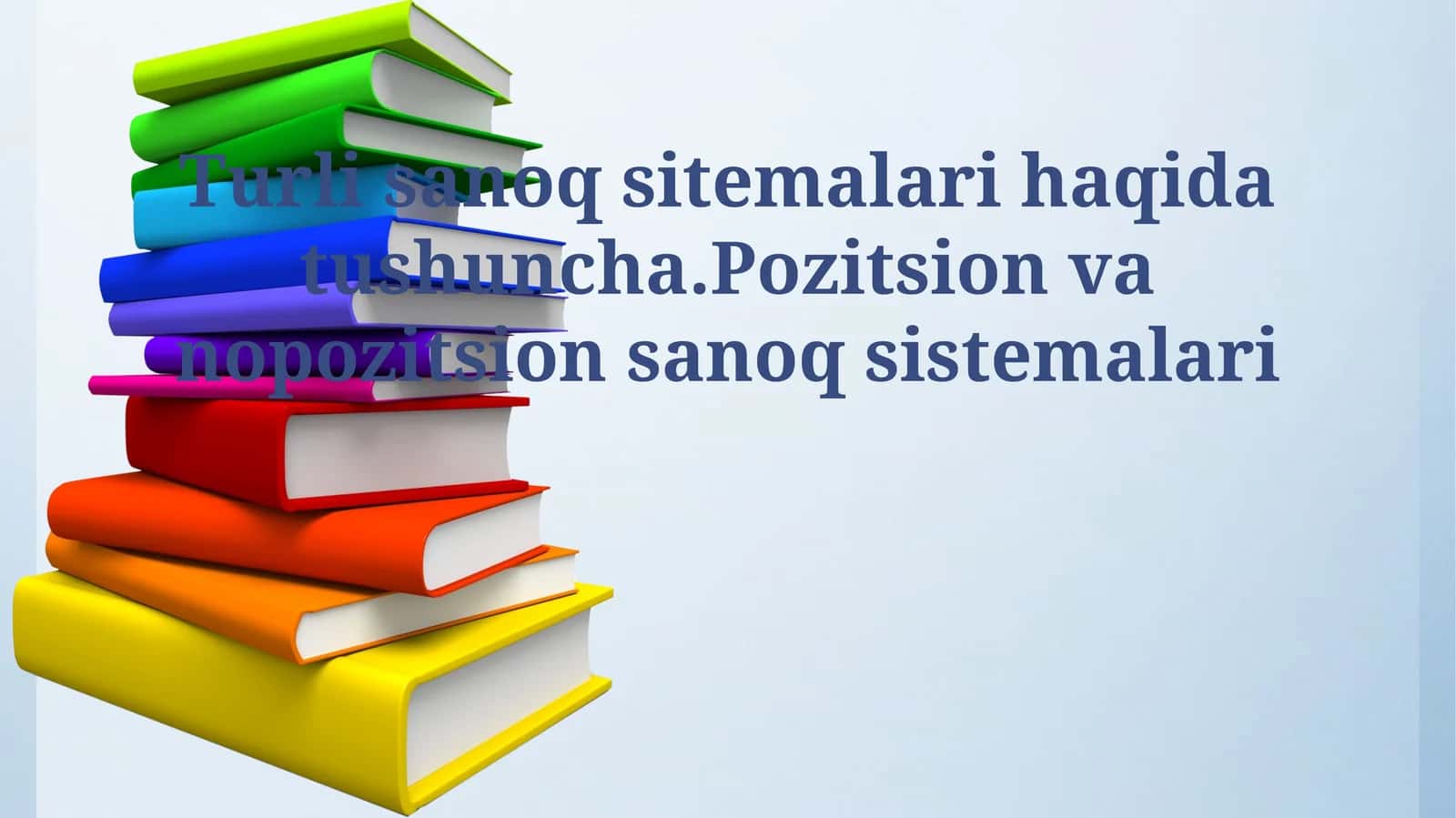 O'rinli Son Sistemalari