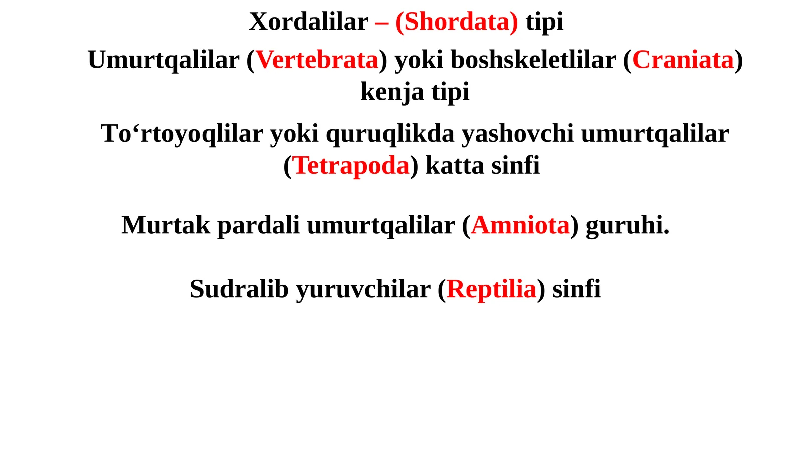 Sudralibyuruvchilar(Reptilia)sinfi