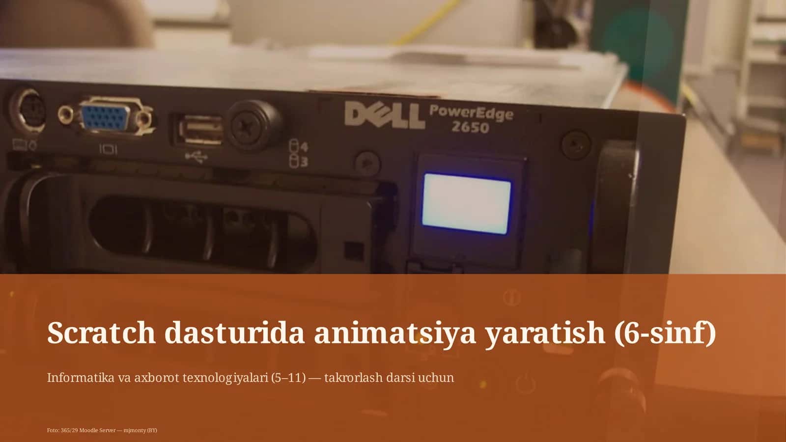 Scratch dasturida animatsiya yaratish (6-sinf)
