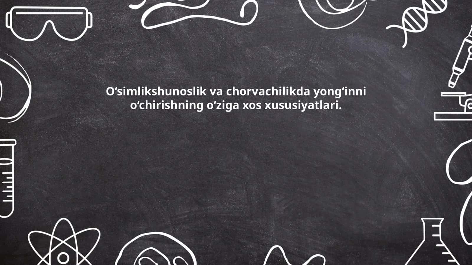 O‘simlikshunoslik va chorvachilikda yong‘inni o‘chirishning o‘ziga xos xususiyatlari