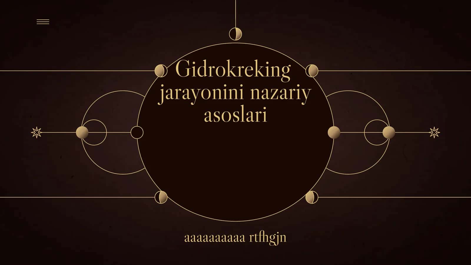 Gidrokreking jarayonini nazariy asoslari