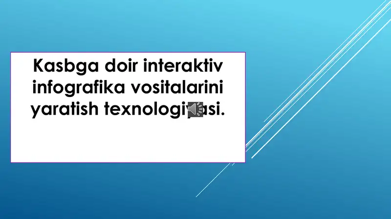 Infografika Yaratish Texnologiyasi
