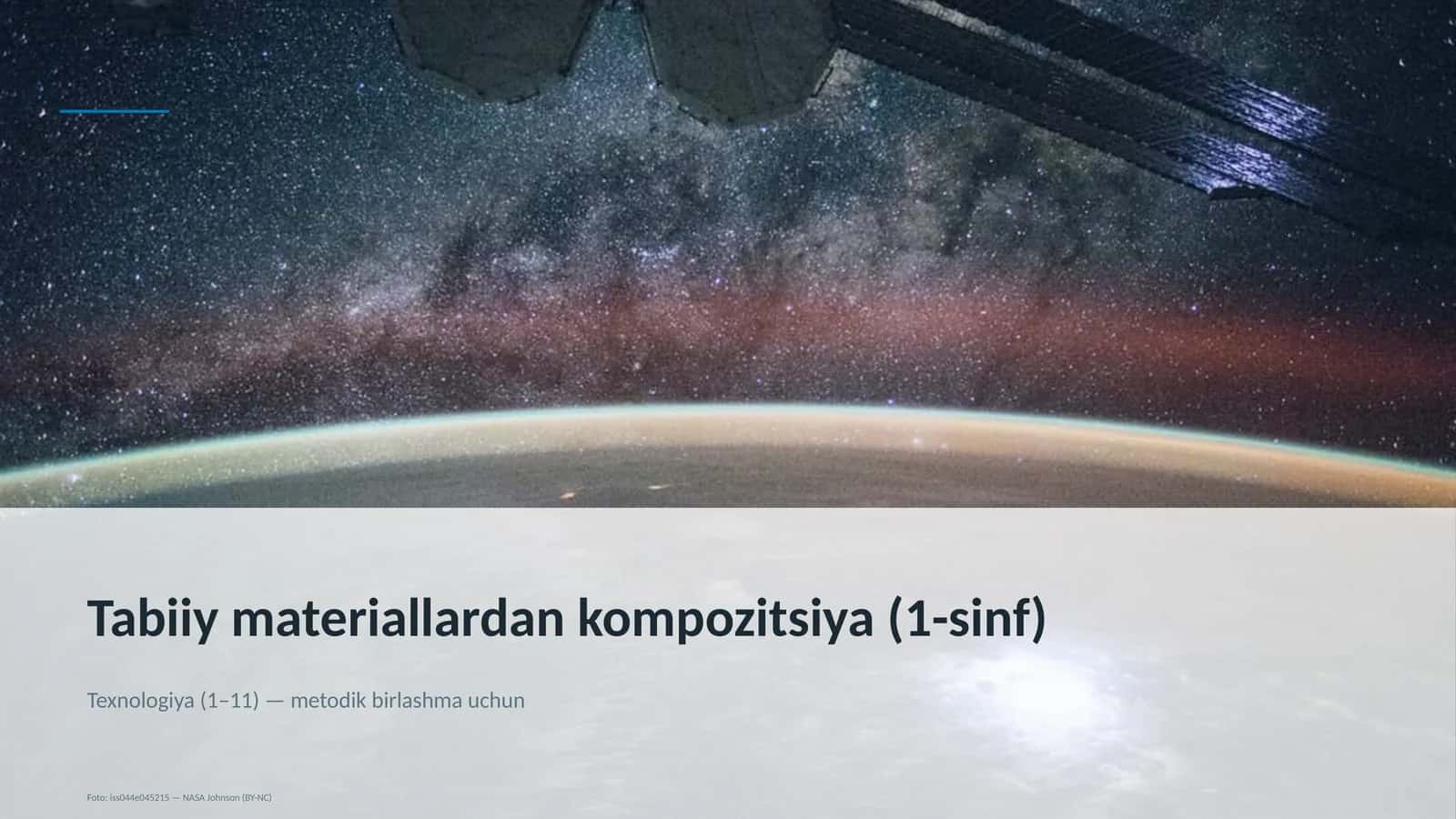 Tabiiy materiallardan kompozitsiya (1-sinf)