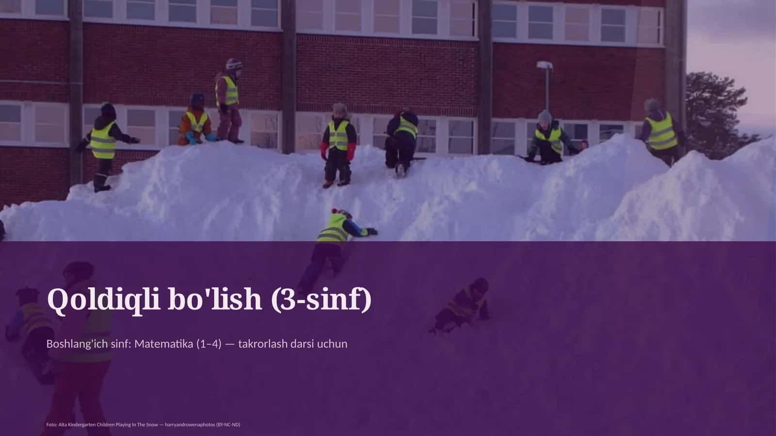 Qoldiqli bo'lish (3-sinf)