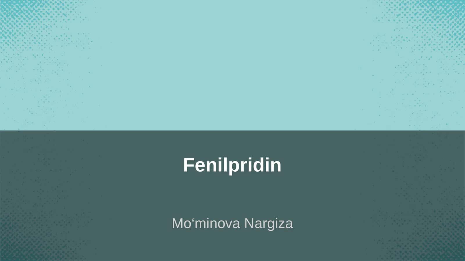 Fenilpridin
