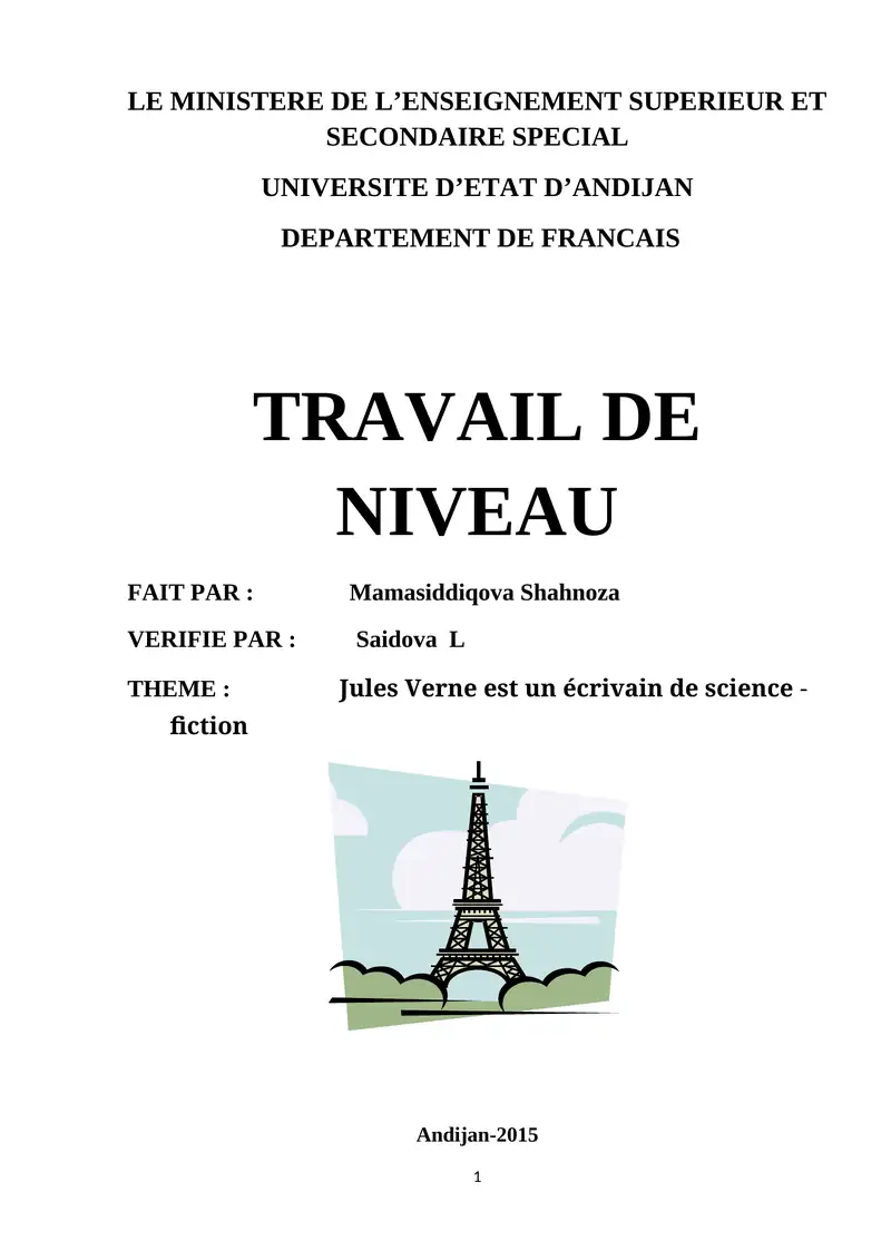 Jules Verne est un écrivain de science - fiction