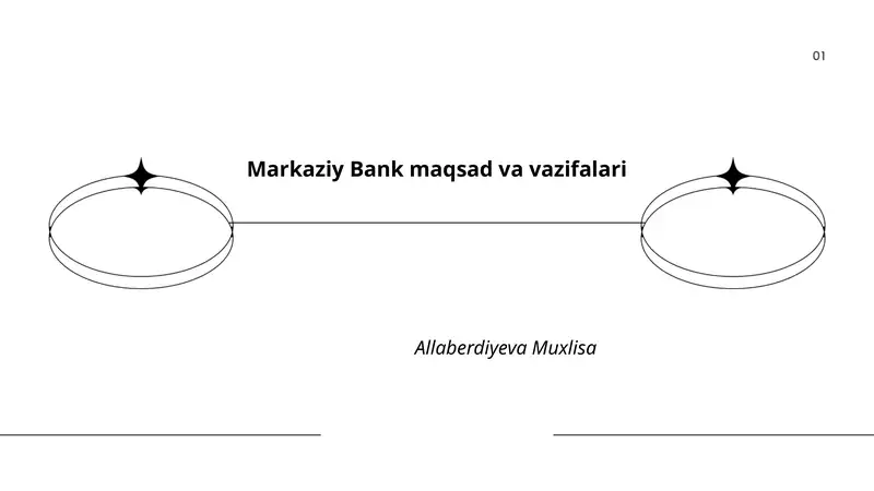 Markaziy Bank maqsad va vazifalari