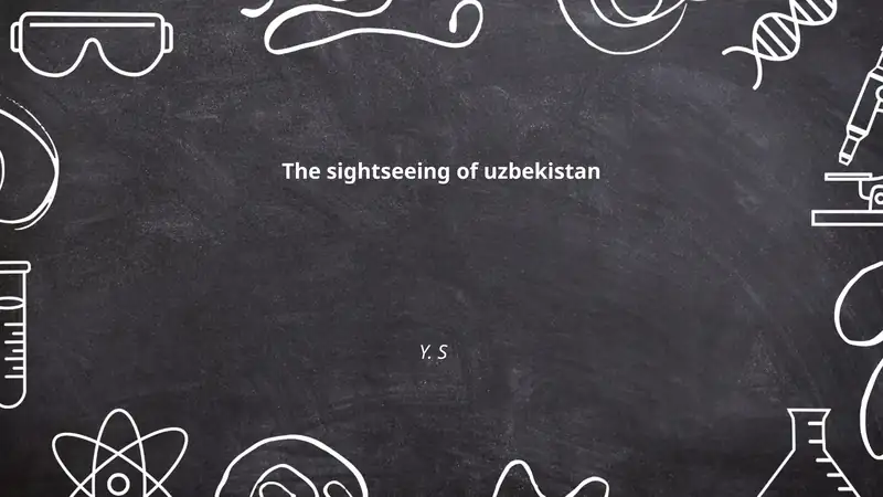 The sightseeing of Uzbekistan