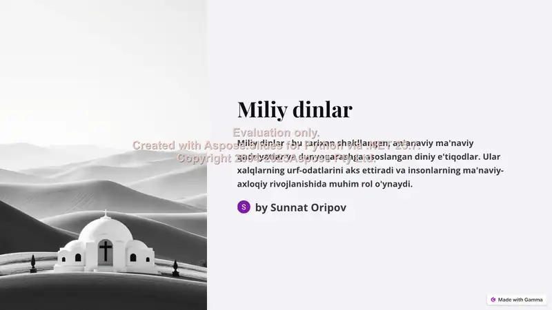 Miliy dinlar