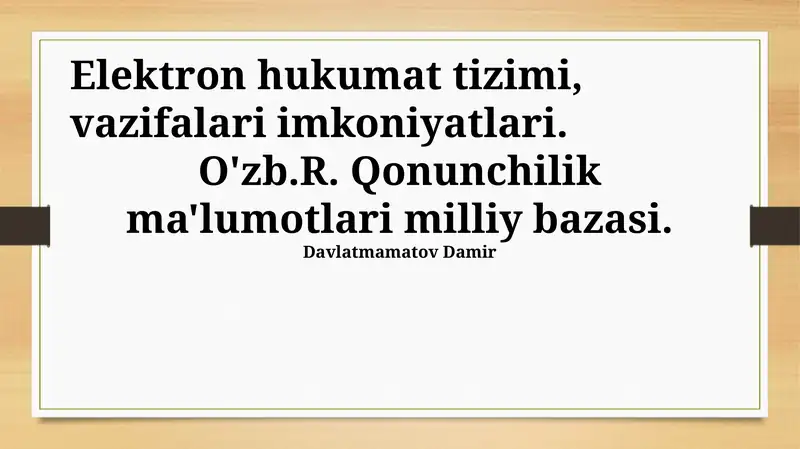 Elektron Hukumat Tizimi