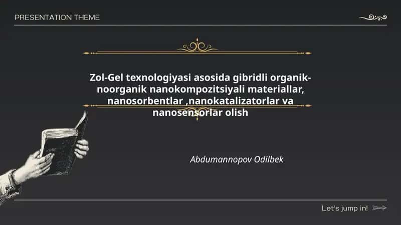Zol-Gel texnologiyasi