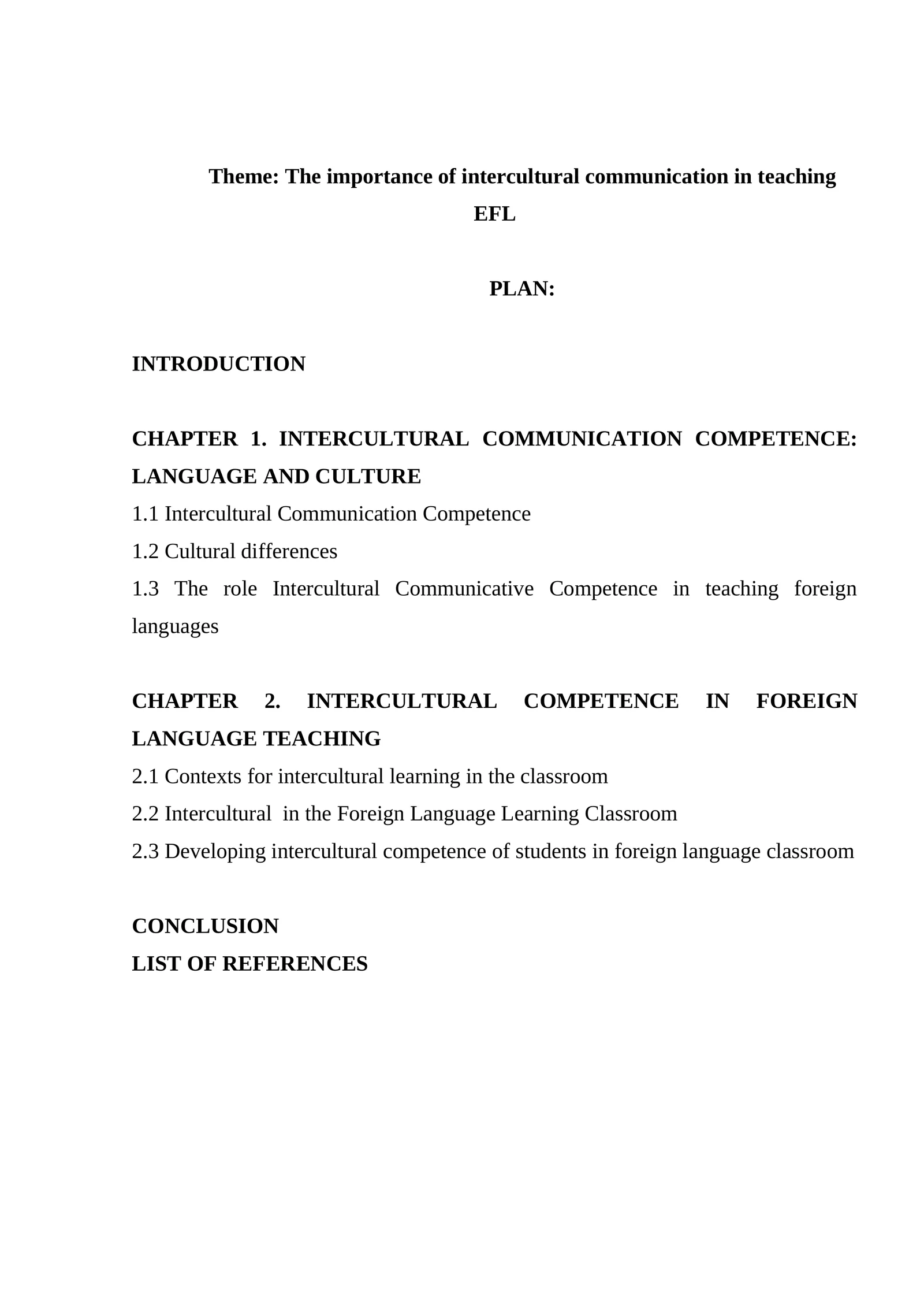 The importance of intercultural communication in teaching EFL